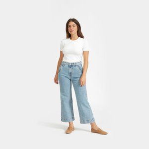 Everlane Wide Leg Jean Size 32 Ankle